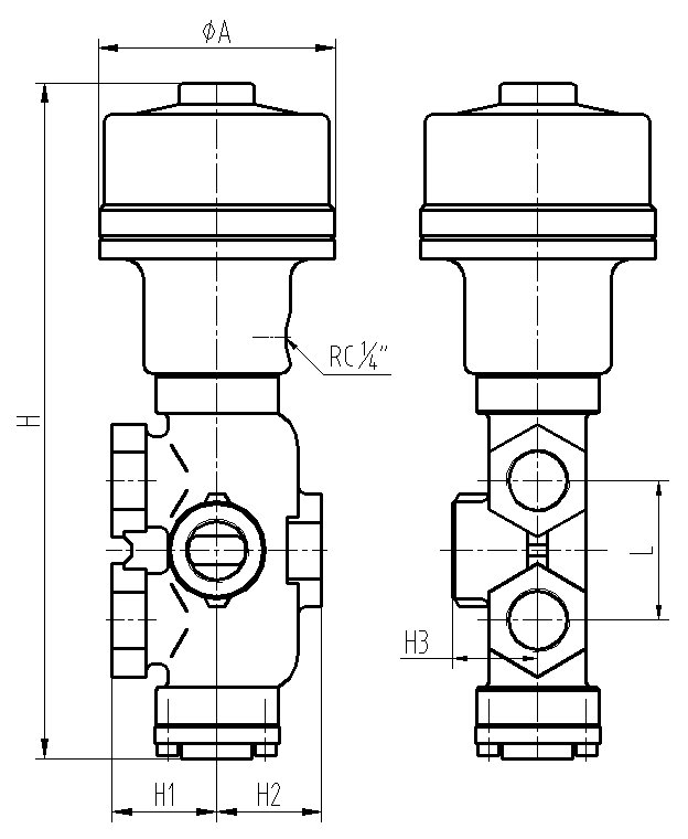 single gas control valve